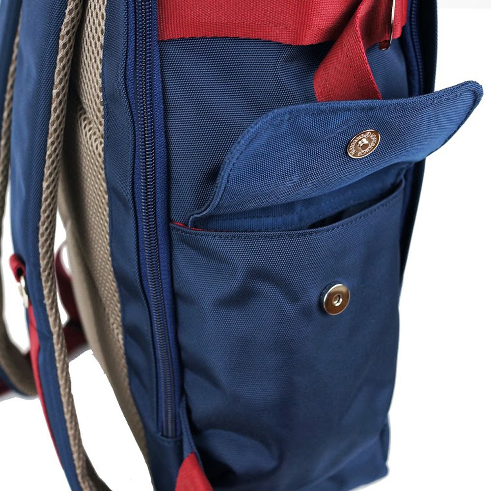 Harvest Label Urban Rolltop Backpack 2.0 - Waterproof Laptop Backpack for Men & Women, 25L Travel Backpack with USB Charging Port (Navy Blue) - Perfect for Commuting, Hiking, and College Campus Use