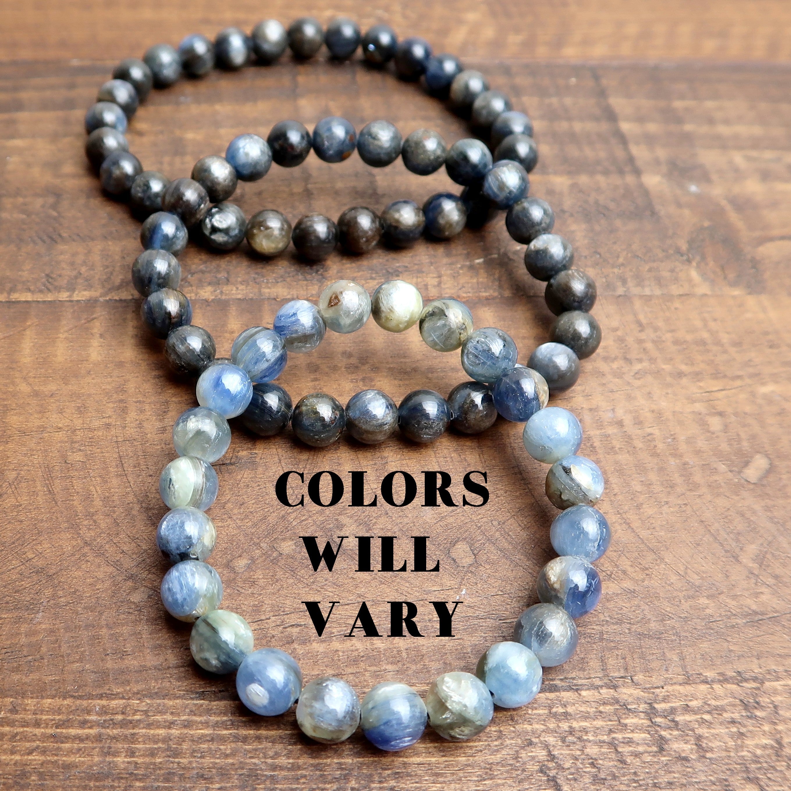 Kyanite Bracelet with Shimmering Blue Stones - Healing Crystal Jewelry for Stress Relief & Positive Energy - Perfect for Meditation, Yoga & Spiritual Gifts