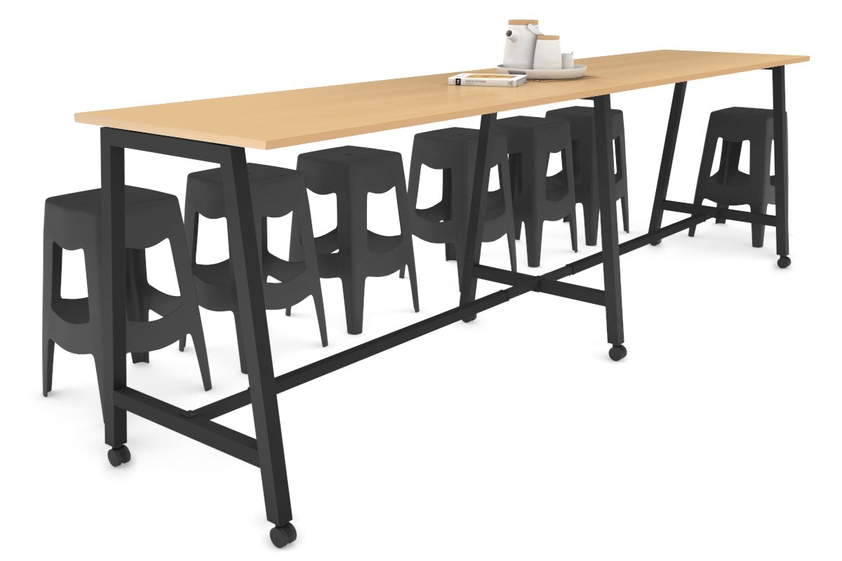 Quadro A Legs Large Counter Table - 3200L x 700W - Heavy Duty Metal Frame for Kitchen Island, Restaurant, or Commercial Use