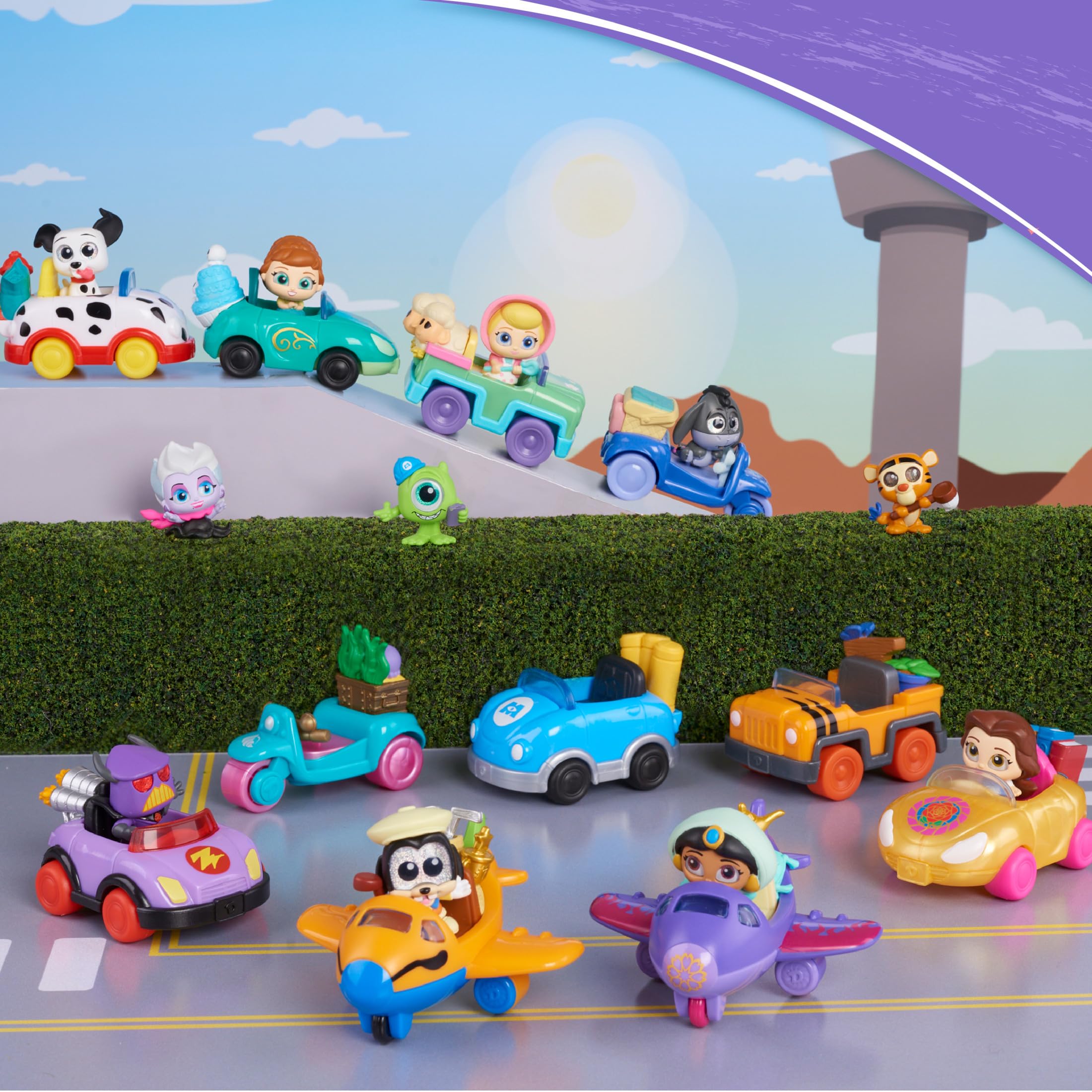 Just Play Doorables Let's Go Series 3 Co-Pack - 4-Piece Collectible Figures & Vehicles Set (1.5-inch Mini Figurines) - Fun Kids Toys for Ages 5+ | Birthday Gifts, Party Favors, Playroom Decor & Collectors Items