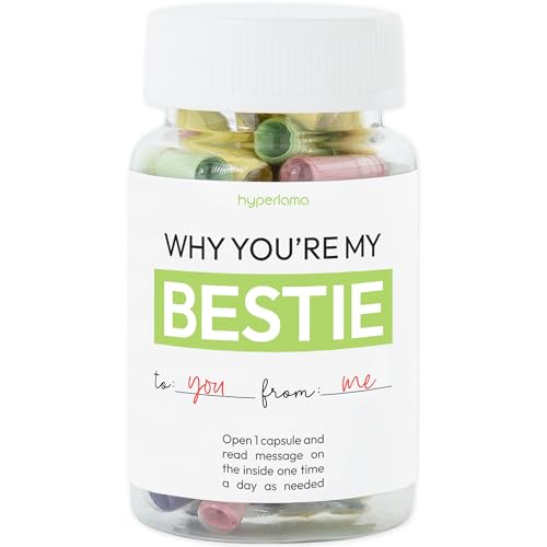 Personalized Fill in the Blank Best Friend Gift - Why You're My Bestie - Funny & Sentimental Birthday Present for Women - Bestie Gifts, Soul Sister Presents - Perfect for Anniversaries, Galentine's Day & Friendship Celebrations