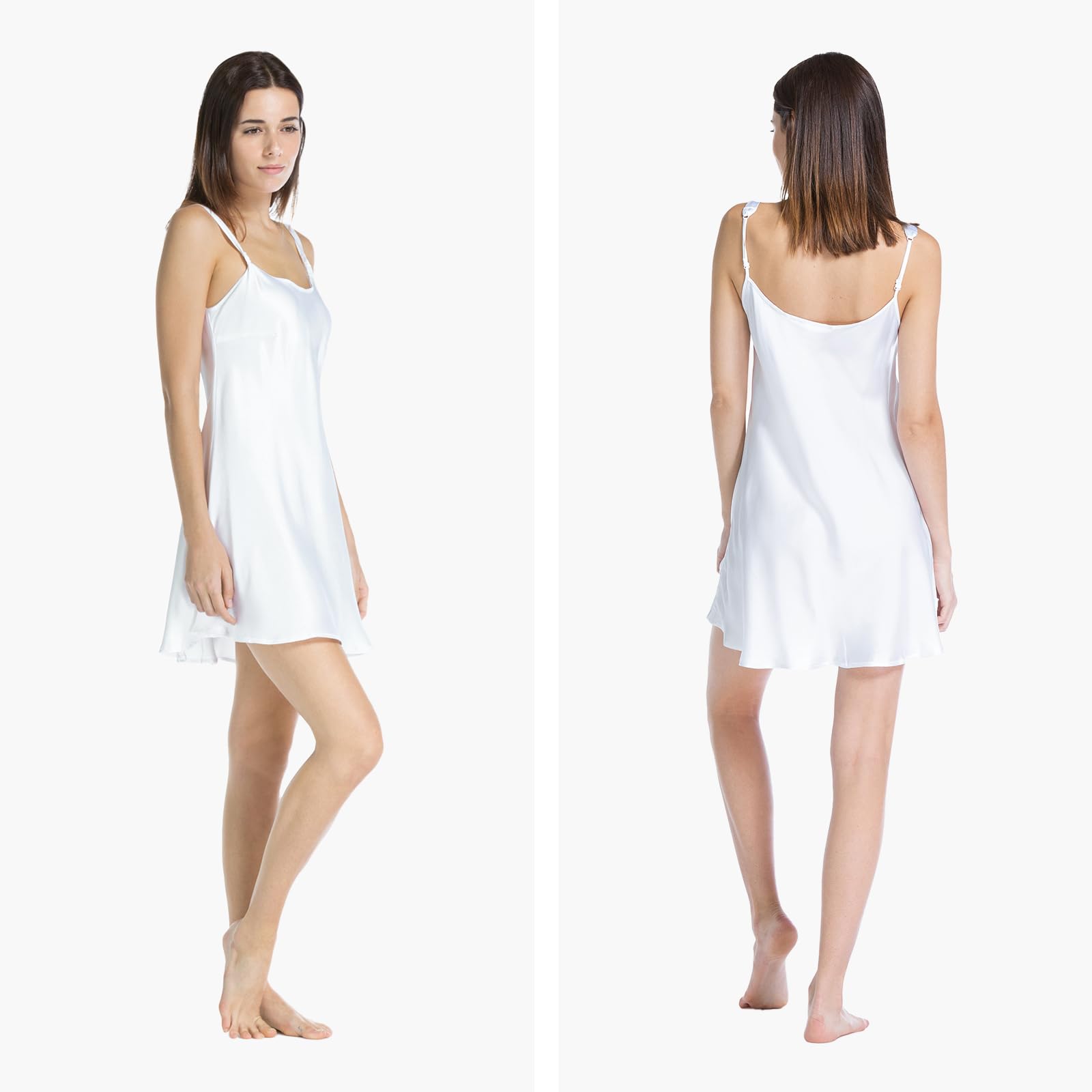 Fishers Finery Women's 100% Pure Mulberry Silk Chemise Nightgown - Luxurious Sleepwear for Comfort & Elegance | Perfect for Bridal, Anniversary & Special Occasion Gifts