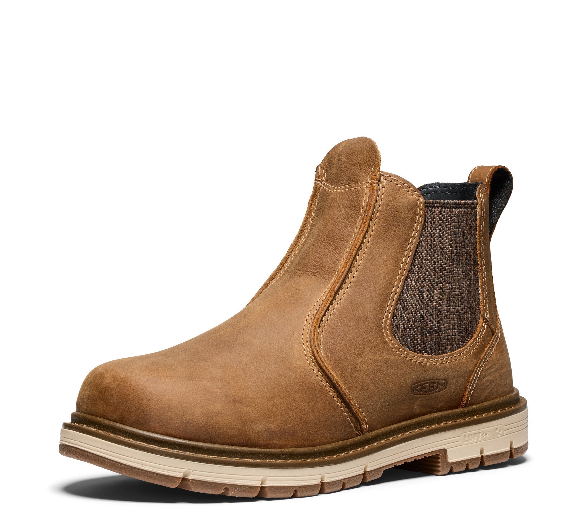KEEN Utility Women's San Jose 90° 4.5 Soft Toe Chelsea Boot - Waterproof Work Boots for Women with Slip-Resistant Outsole | Perfect for Construction, Landscaping & Outdoor Work