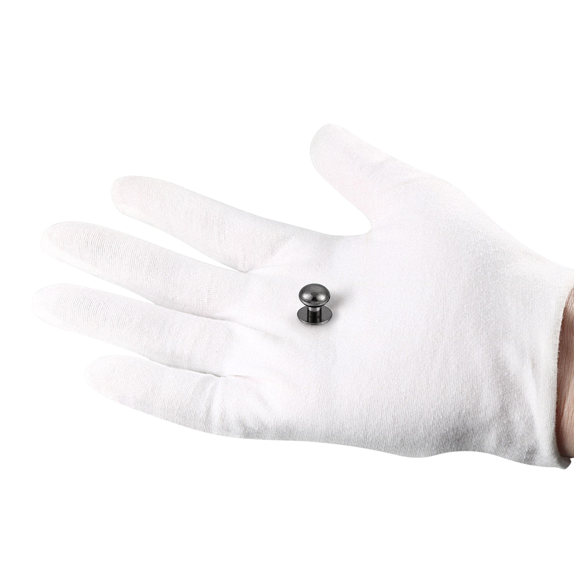 Black Zinc Alloy Round Knobs 10mm - 10pcs for Drawer & Cabinet Pulls - Home & Office Use