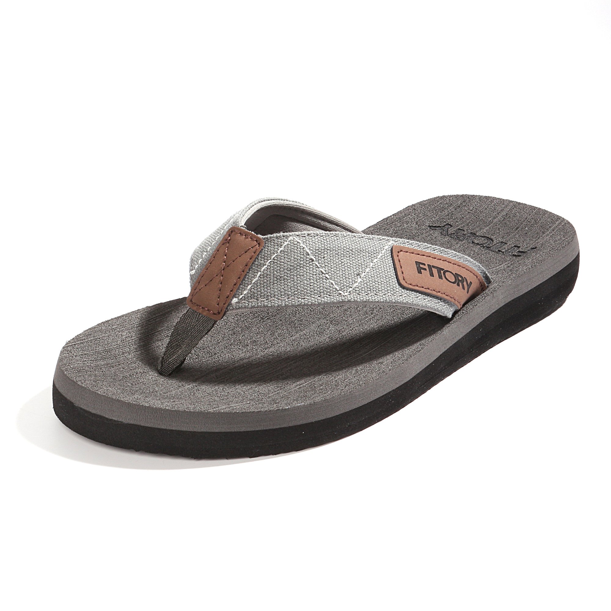FITORY Men's Flip Flops - Comfortable Thong Sandals for Beach, Pool & Outdoor - Size 6-15 US - Lightweight Summer Slippers for Walking, Travel & Vacation