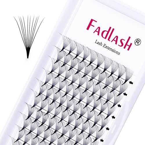 10D Premade Volume Eyelash Extensions - Professional Point Lashes, Pre Made Fanned Russian Volume Lashes (10D-0.05-C, 12mm) - Long Lasting & Natural Look for Salon, Bridal & Special Occasions