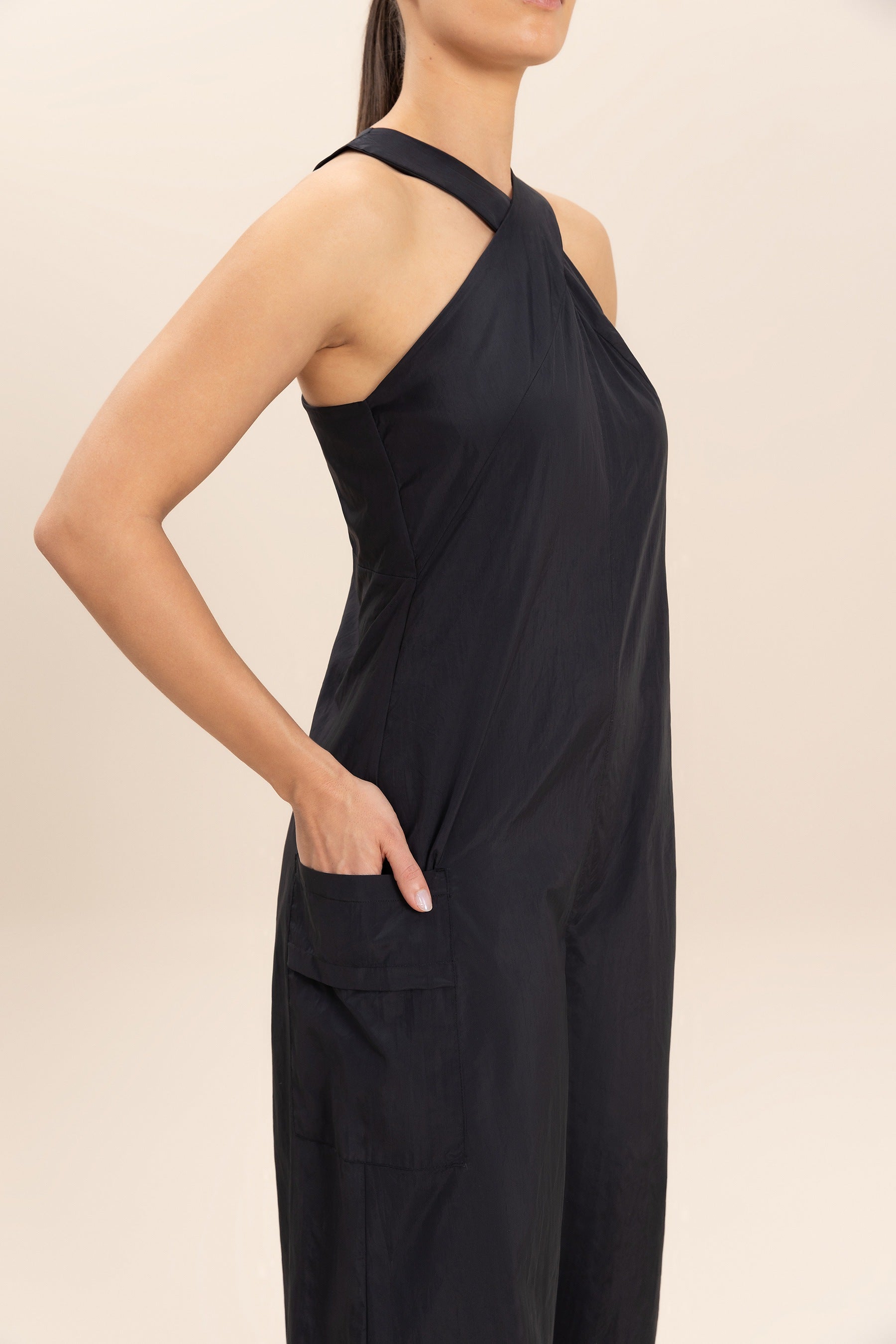 Stylish Cross Nylon Net Long Jumpsuit for Women - Trendy One-Piece Romper with Mesh Detailing - Perfect for Summer Outfits, Beach Cover-Ups & Festival Fashion