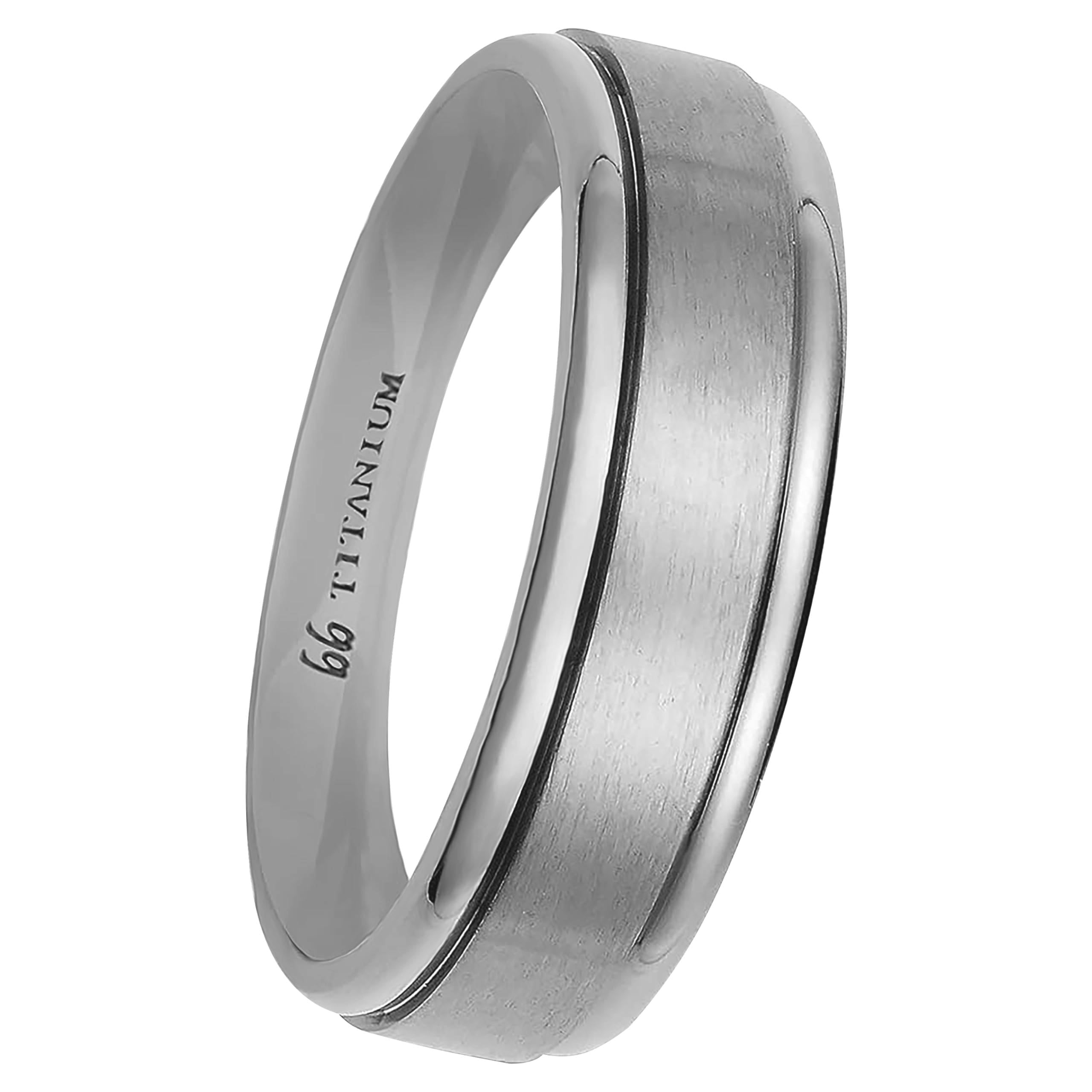 Boston Bay Diamonds Silver Titanium Unisex Comfort Fit Wedding Band & Fashion Ring for Men & Women - 6mm & 7mm Width Options - Perfect for Engagement, Anniversary & Everyday Wear