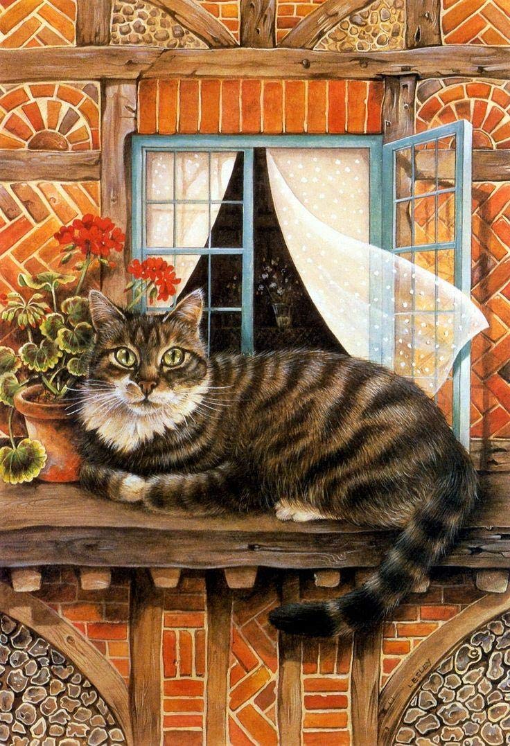 ZUOXUN 1000-Piece Wooden Jigsaw Puzzle - Cat on The Windowsill - Creative Art Puzzle Game for Adults & Teens - Perfect for Home Decor, Relaxation & Family Bonding