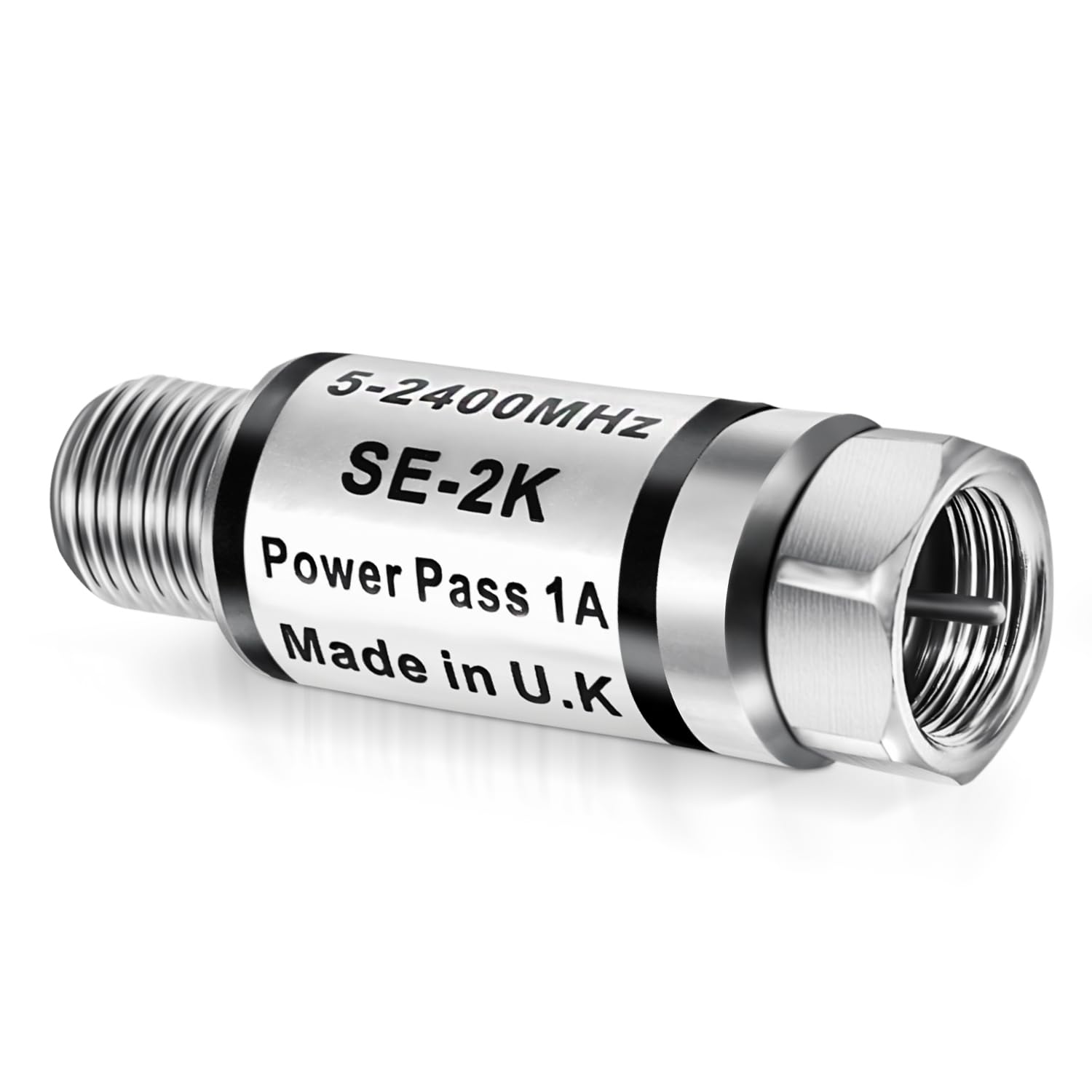 75 Ohm Coaxial Cable Protector for TV & Satellite - Surge & Lightning Protection - Perfect for Home Theater & Outdoor Antenna Installations