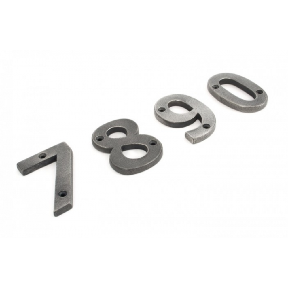 House Numbers 0-9 in Pewter - Durable & Weatherproof Address Plaques for Home, Mailbox, or Business - Perfect for Curb Appeal & Easy Identification