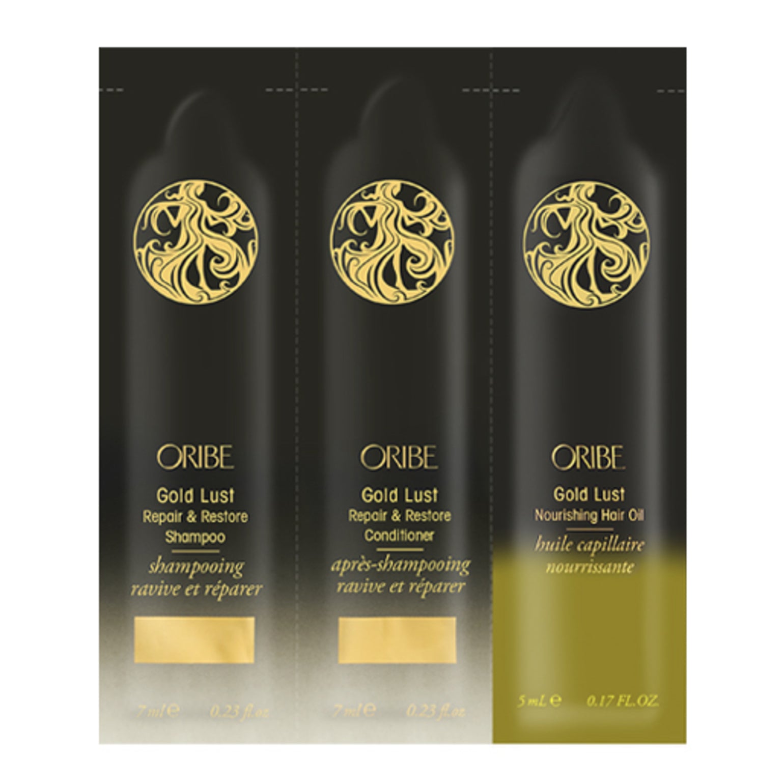 Gold Lust Shampoo, Conditioner & Hair Oil Set for Dry, Damaged Hair - Premium Hair Care Kit for Shiny, Healthy Locks - Perfect for Salon-Quality Treatment at Home