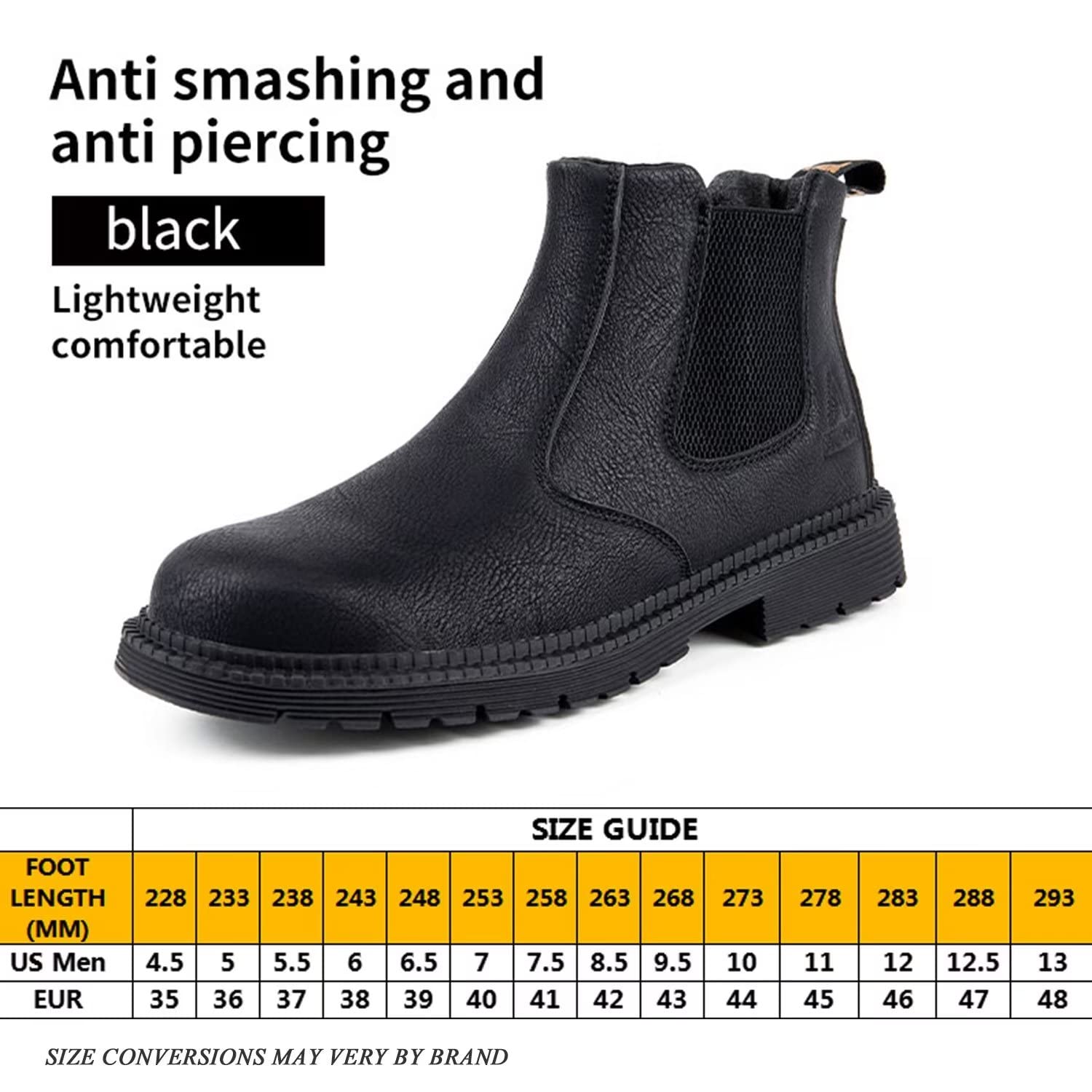 **Tanleewa Men's Steel Toe Work Boots - Waterproof Leather Safety Shoes with Slip-Resistant Sole for Construction, Hiking & Outdoor Work**    *(Perfect for Construction Sites, Hiking Trails, and Heavy-Duty Jobs – Durable & Comfortable All-Day Wear)*