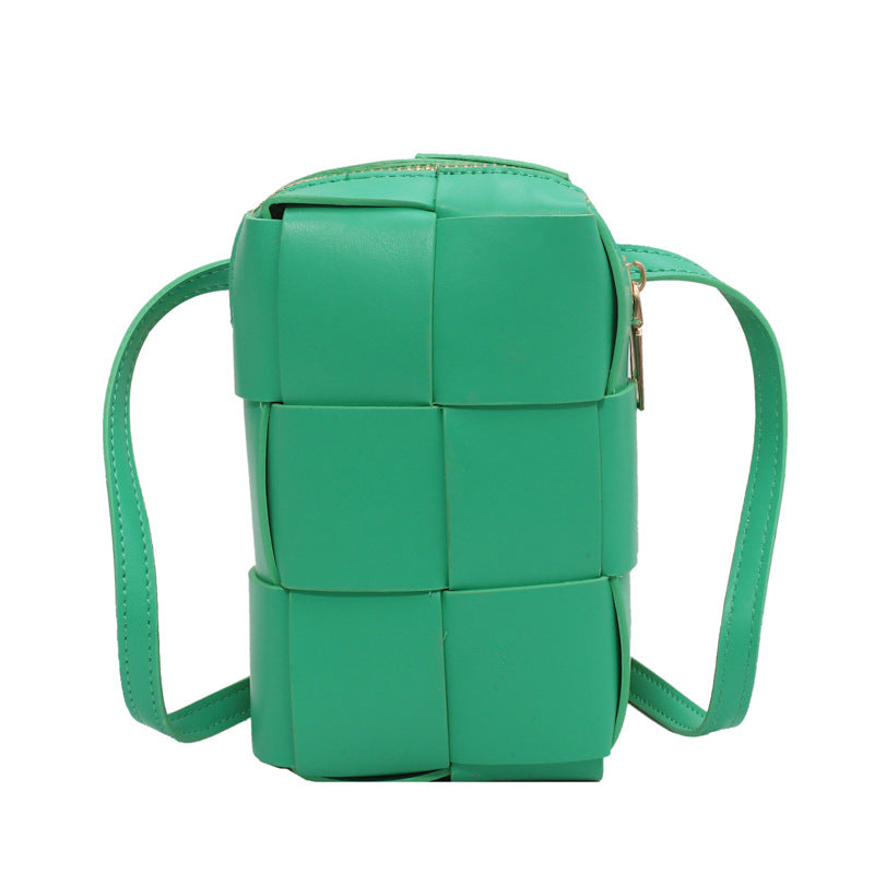 Stylish Weave Design Solid PU Leather Crossbody Bags for Women - Perfect for Everyday Use, Travel & Shopping