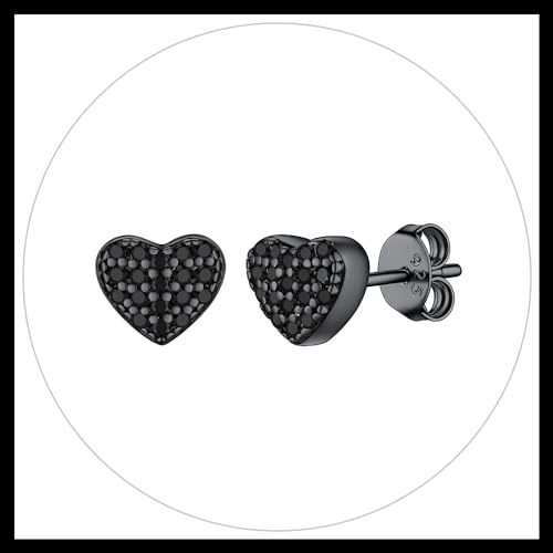 Heart-Black Cz
