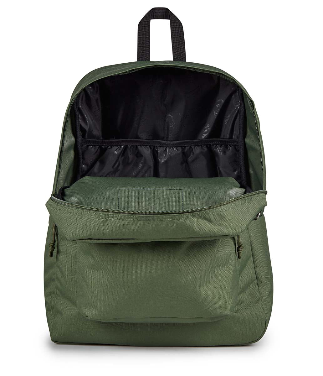 JanSport SuperBreak Plus Backpack - Cargo Green | Lightweight Durable School & Travel Backpack for Students & Commuters