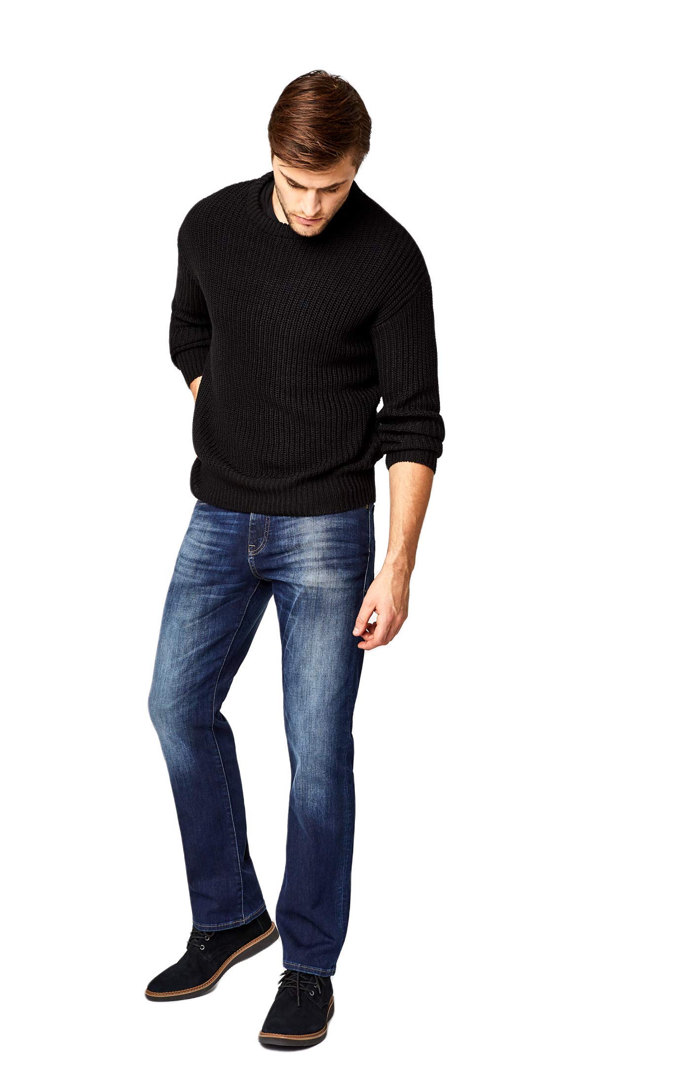 Mavi Men's Myles Mid-Rise Straight Leg Jeans - Classic Denim Pants for Casual Wear, Work & Everyday Outfits | Comfortable & Stylish Men's Jeans for Office, Dating & Weekend