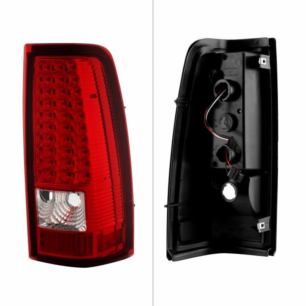 Xtune LED Tail Lights for Chevy Silverado 1500/2500/3500 (1999-2002) - Pair with Sequential Turn Signals | ALT-ON-CS99-LED-RC | 5008831 | Upgrade Your Truck's Style & Safety for Night Driving