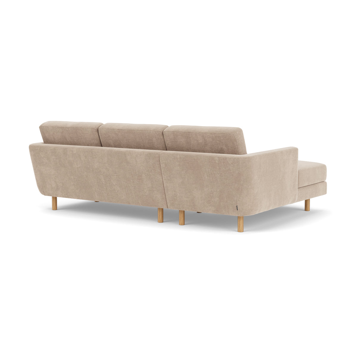 Conrad Fabric Left Chaise Sofa - Modern L-Shaped Sectional Couch with Reversible Chaise Lounge for Living Room, Apartment & Home Theater Comfortable Seating