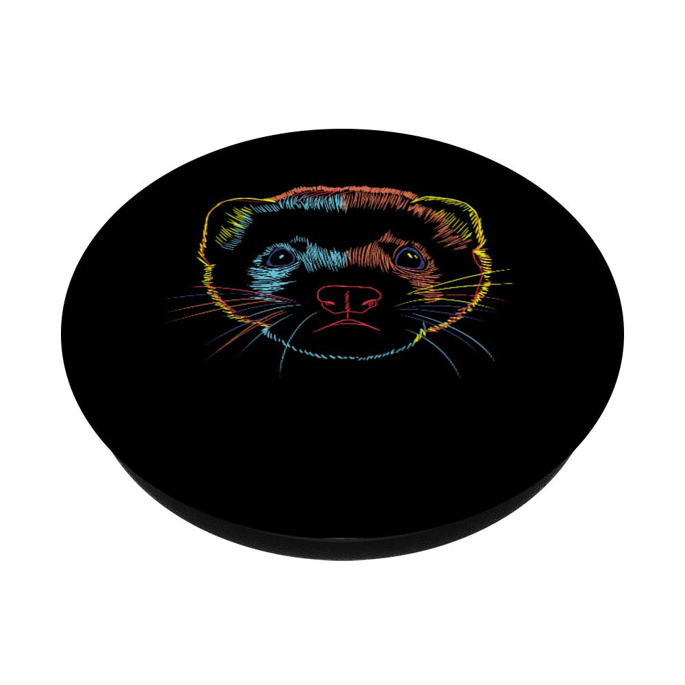 Ferret PopSockets PopGrip - Interchangeable Phone Grip Stand for iPhone, Samsung & Tablets | Perfect for Selfies, Video Calls & Secure Phone Handling
