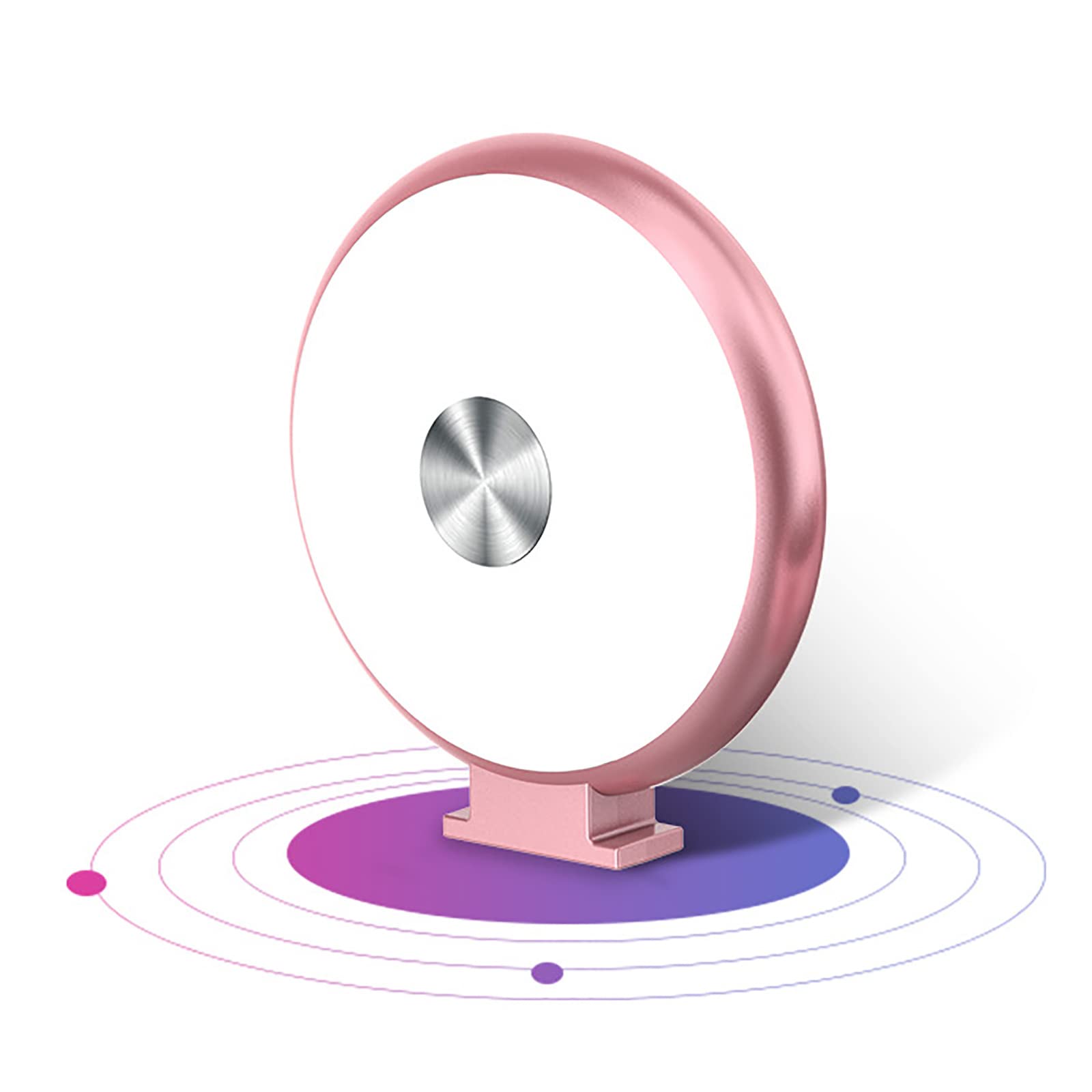Rechargeable Selfie Ring Light with 40 LED, 3 Light Modes & Dimmable - Clip on Phone for YouTube, Facebook Live, TikTok, Makeup Vlogging - Perfect for Streaming, Video Calls & Low Light Photography (Black)