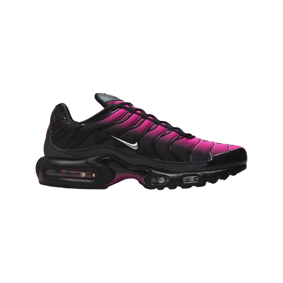 Nike Air Max Plus Running Shoes - Black, Metallic Silver & Pink | Men's & Women's Athletic Sneakers for Gym, Jogging & Casual Wear