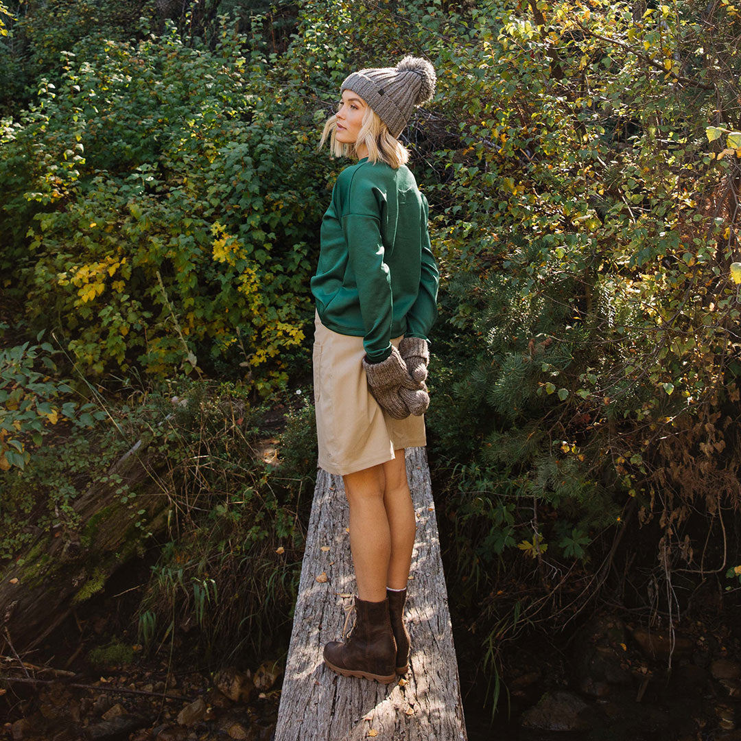 Brighton Women's Emerald Green Pullover Sweater - Cozy Knit Casual Wear for Fall & Winter | Perfect for Office, Travel & Outdoor Activities