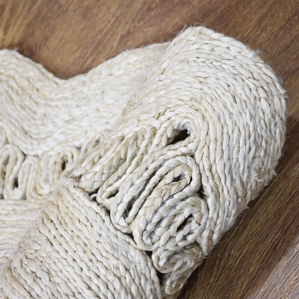 Exoticara Handwoven Jute Braided Rug - Natural Fiber Floor Mat for Boho Living Room, Bedroom & Outdoor Decor - Eco-Friendly Home Accent for Farmhouse, Coastal & Bohemian Style