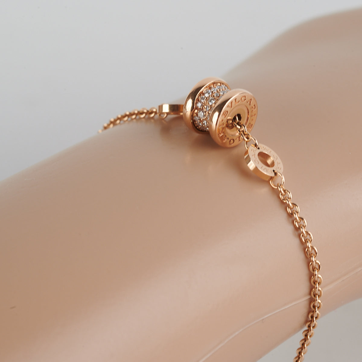 Bvlgari B.Zero1 Diamond Rose Gold Bracelet for Women - Luxury Italian Jewelry Gift for Anniversary, Valentine's Day & Special Occasions