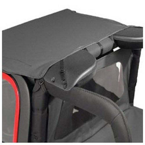 Bestop 52586-35 Black Diamond Header-Style Bikini Top for 2010-2018 Jeep Wrangler JK 2-Door - Water-Resistant & UV-Protected Convertible Top for Off-Roading & Summer Driving
