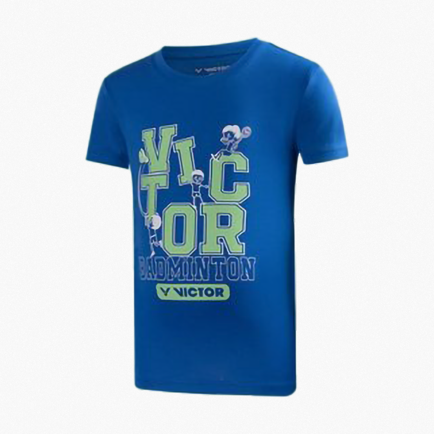 Victor Junior T-Shirt T32024 F - Comfortable Blue Cotton Tee for Kids | Perfect for School, Playdates, and Everyday Wear