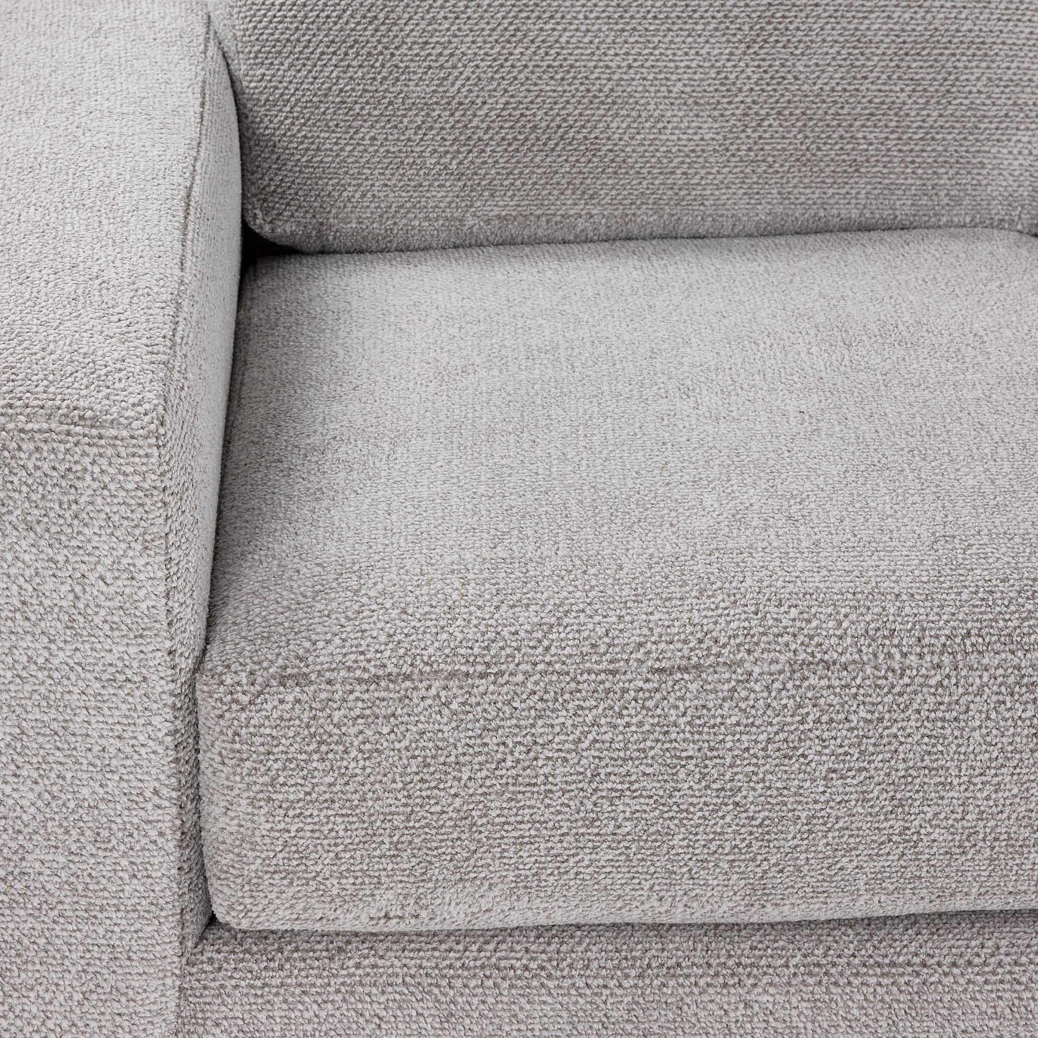 Celeste 2-Piece Left Facing Sectional Sofa Set in Snoopy Grey - Modern L-Shaped Couch for Living Room, Family Room & Home Theater Comfort