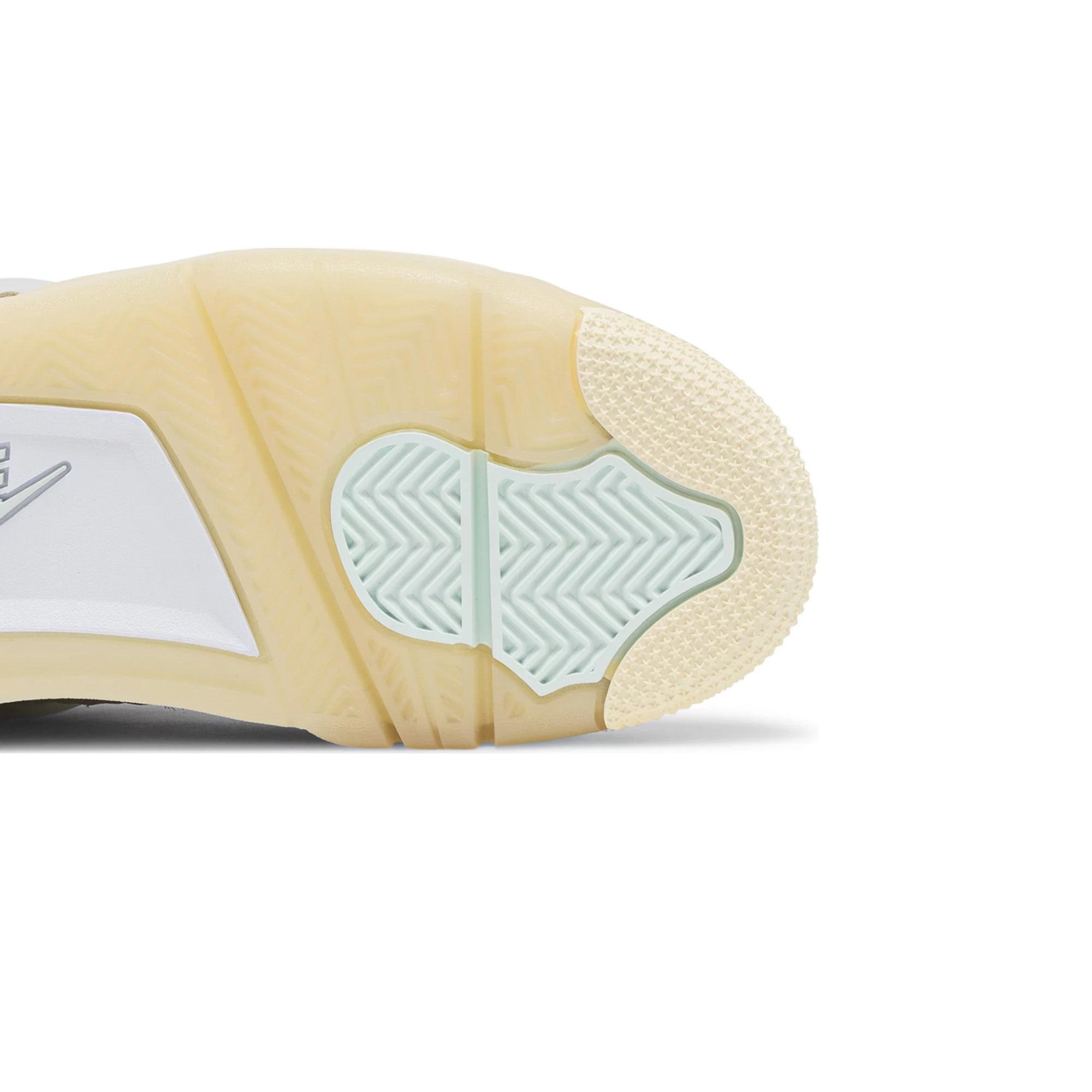 Air Jordan 4 x Off-White W 'Sail' Retro Sneakers - Limited Edition Women's Basketball Shoes for Streetwear & Fashion Collectors | Perfect for Casual Wear, Sneakerhead Collections & Urban Style Outfits