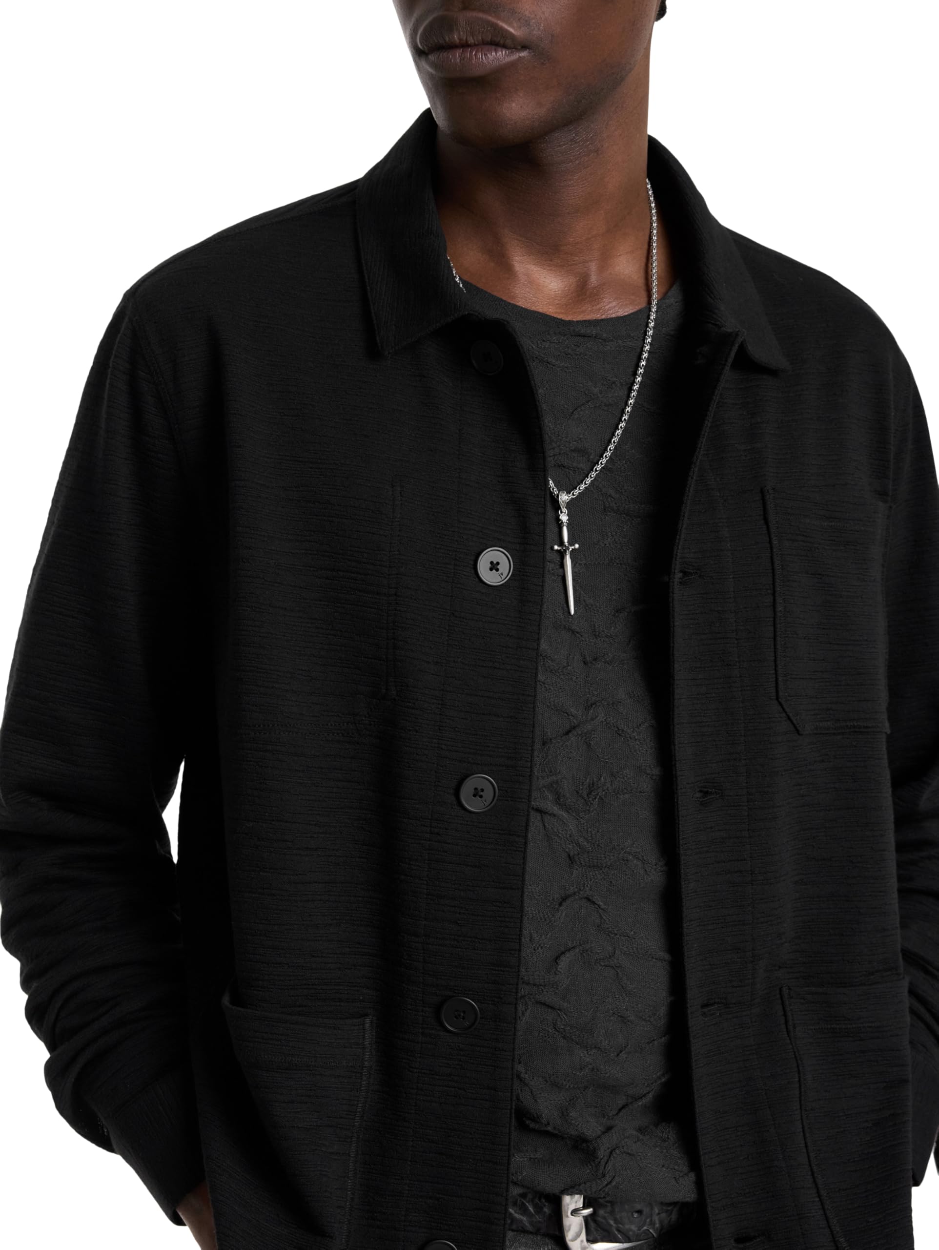 John Varvatos Men's Kenmare Jacket - Premium Leather Motorcycle Jacket for Men | Stylish Biker Jacket for Casual & Night Out | Perfect for Riding & Fashion