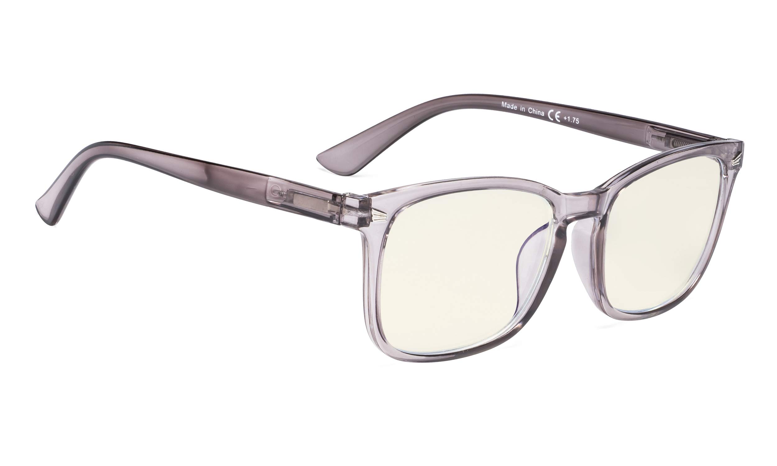 BLUELESS Blue Light Blocking Glasses for Women - Clear Square Frames for Computer & Reading