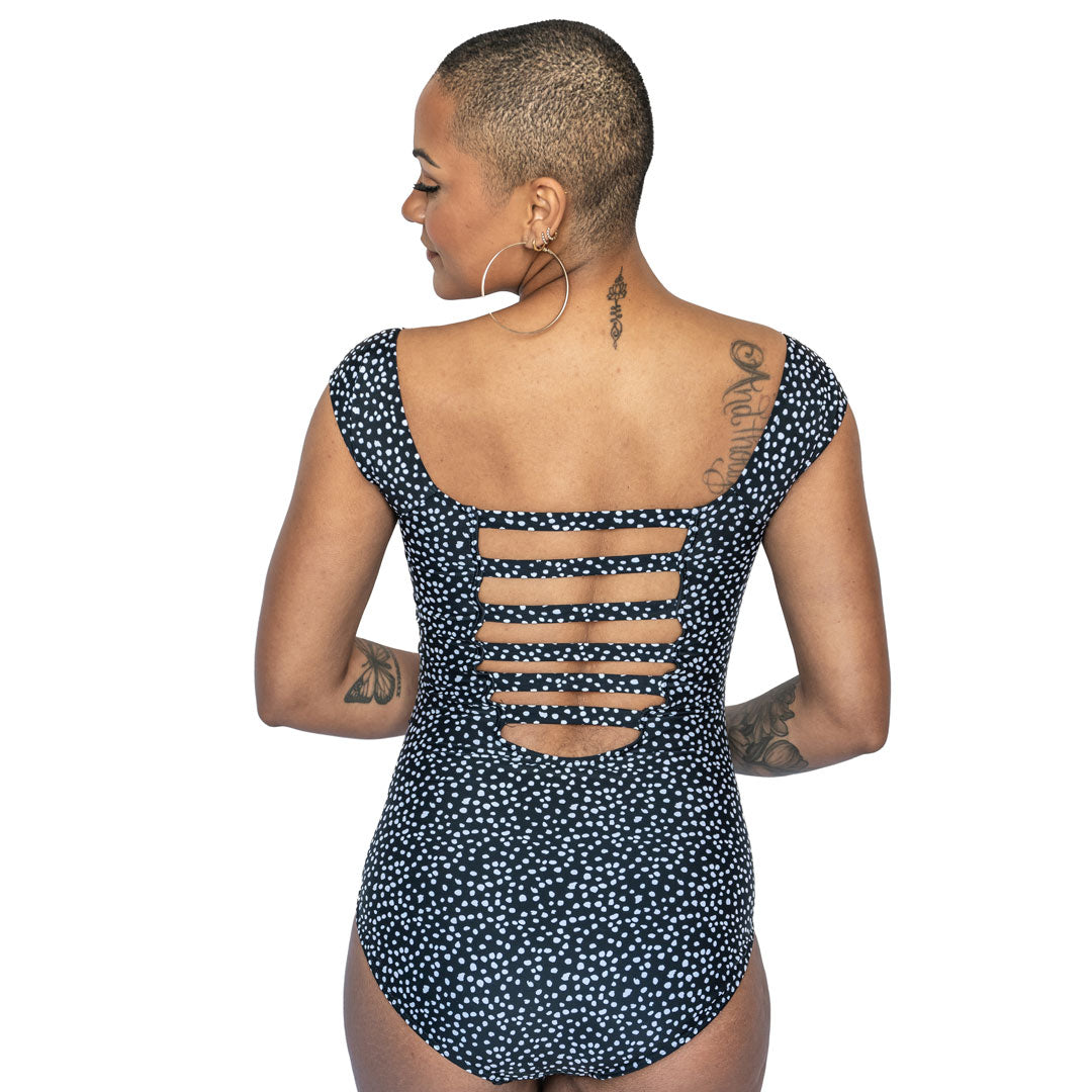 Bardot Women's One Piece Swimsuit - Sexy High Cut Bathing Suit with Tummy Control for Beach, Pool & Vacation | Plus Size Swimwear for Summer