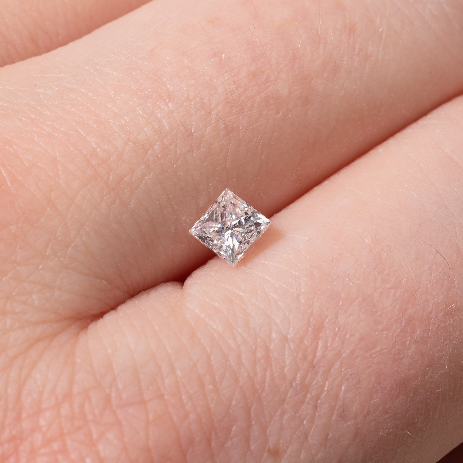 0.52ct Princess Cut Loose Diamond - I1 Clarity J/K Color for Engagement Rings & Fine Jewelry | Perfect for Wedding Bands, Pendants & Custom Jewelry Designs