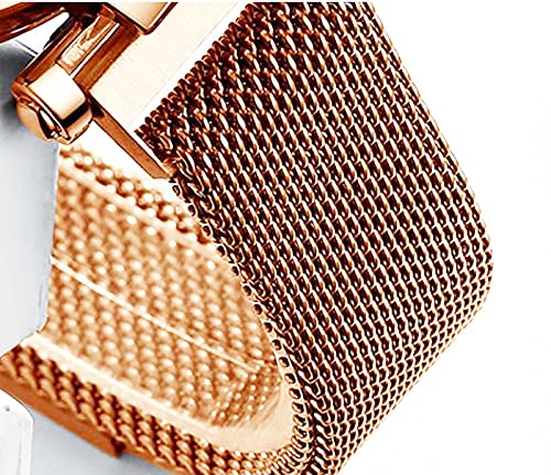 Rose Gold Women's Watch - Japan Quartz, Stainless Steel Magnetic Band - Waterproof for Daily Wear