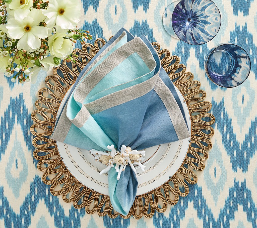 Boho Style Natural Fiber Placemats Set of 4 - Eco-Friendly Table Mats for Dining Room, Kitchen, or Outdoor Picnic Decor