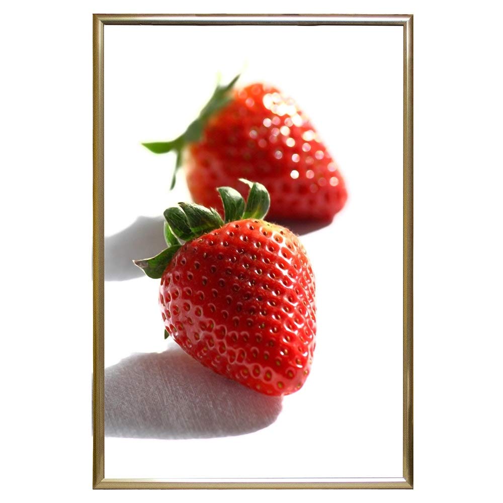 Frame USA 24x36 Deluxe Polystyrene Plastic Poster Frame in Gold - American Made Wall Art Display for Home, Office & Classroom Decor