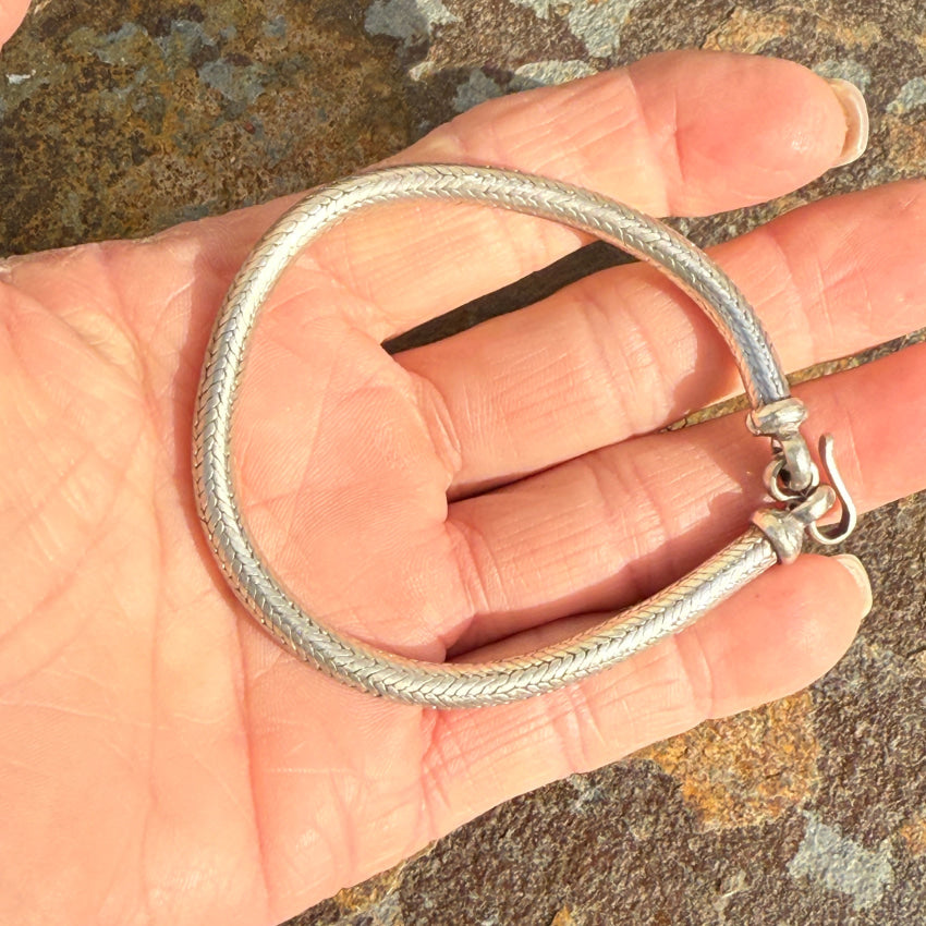 Premium Sterling Silver Bracelet - Heavy Gauge Snake Chain for Women | Elegant Jewelry Gift for Birthday, Anniversary & Special Occasions