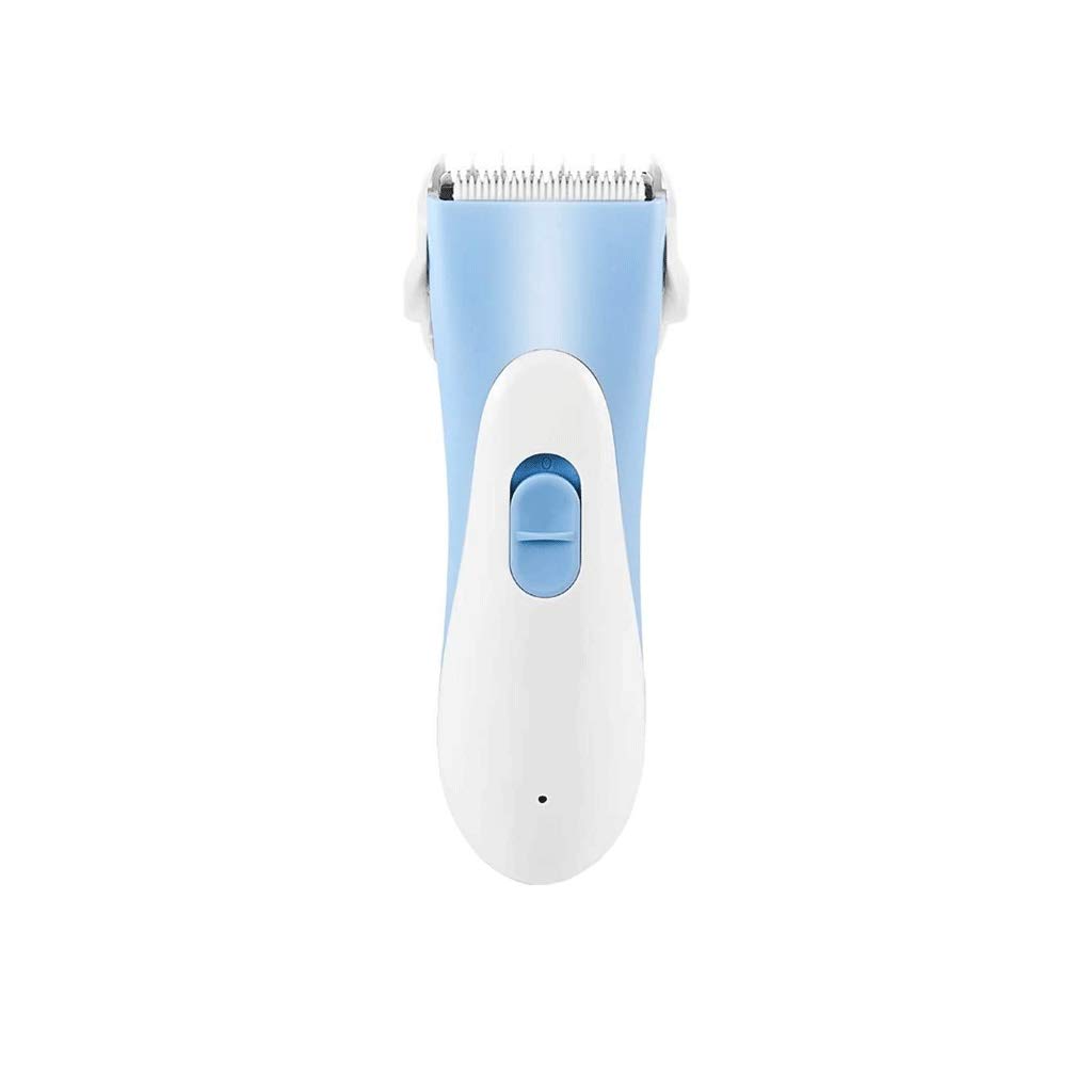 OUSIKA Rechargeable Electric Baby Hair Clipper - Ultra Quiet Cordless Hair Trimmer for Kids, Infants & Pets - Washable Blade Head - Blue | Perfect for Home Haircuts, Travel & Gentle Grooming
