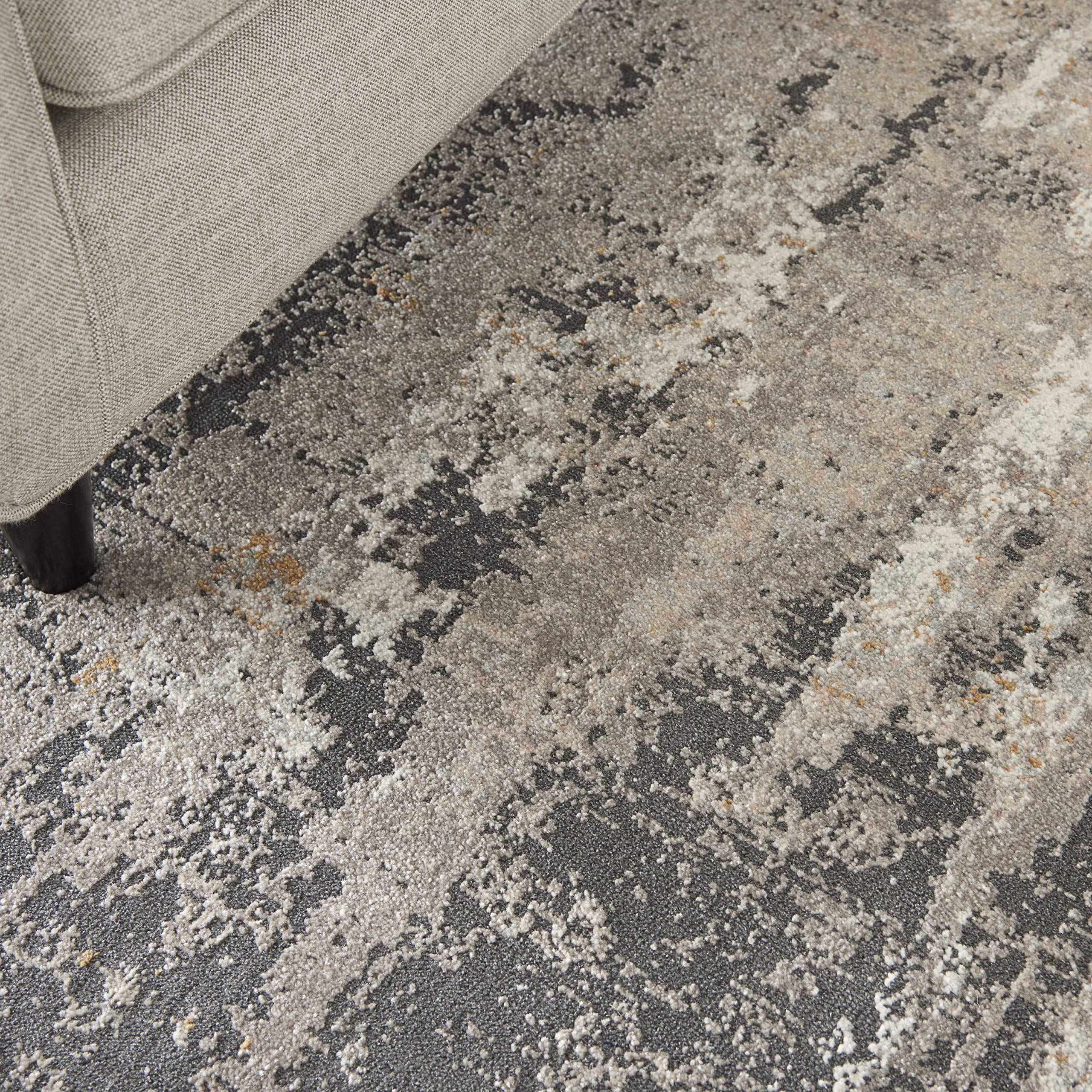 Nourison Ludlow Modern Cream Grey 5'3