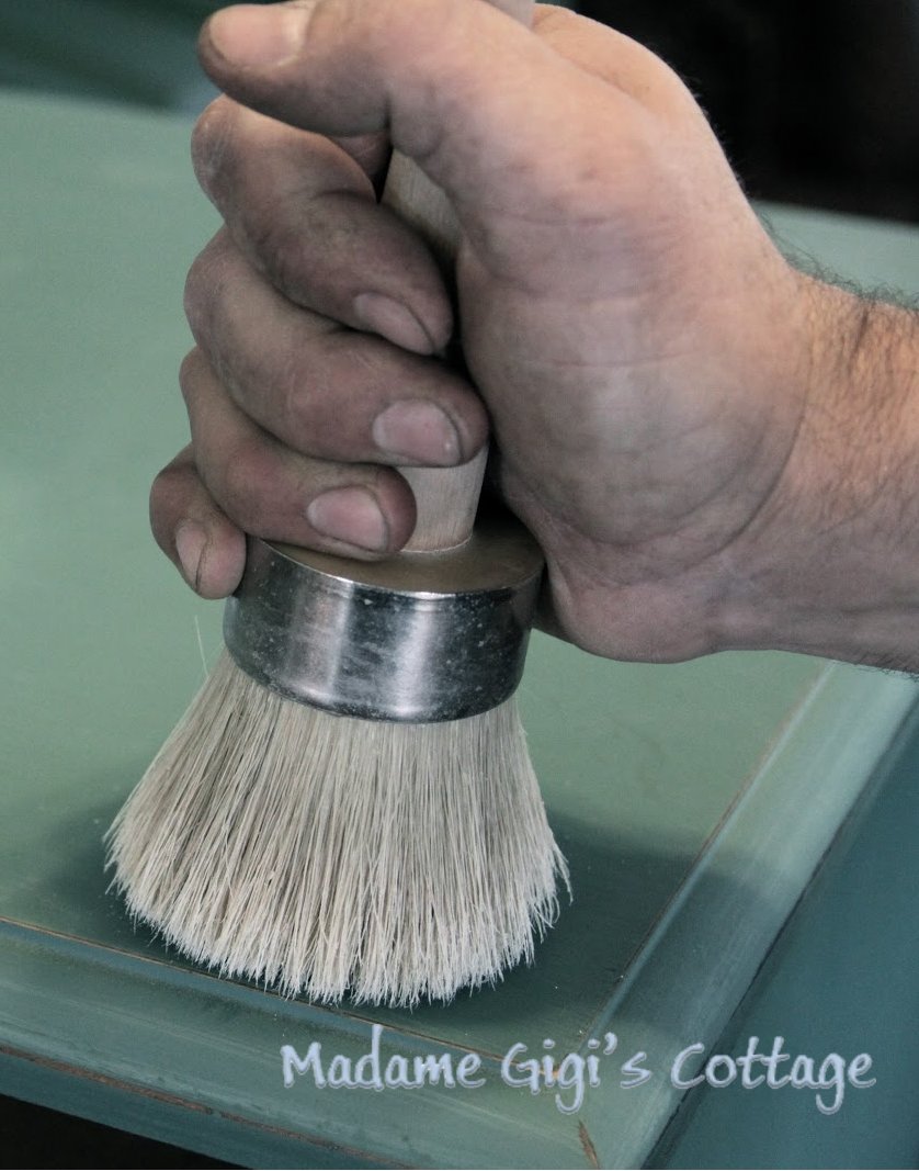 Professional Wax Brush (R15) for Chalk Paint - Durable & Smooth Application for Furniture, Cabinets & DIY Projects