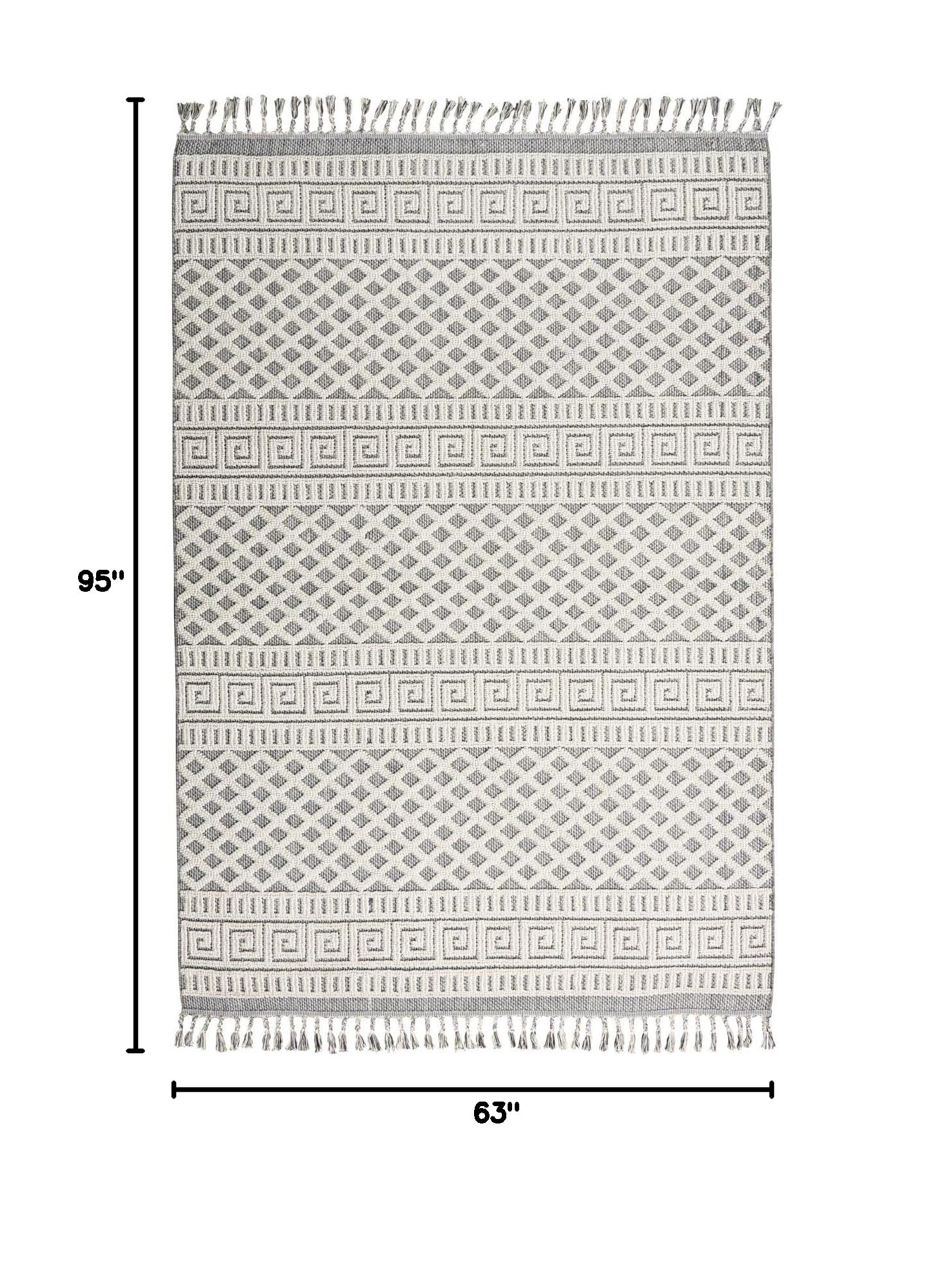 Nourison Elwood Ivory/Slate 5'3