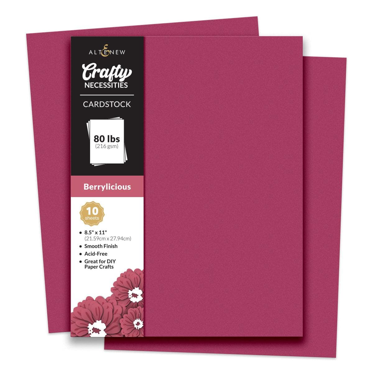 Berrylicious Cardstock for Scrapbooking - 10 Sheets/Set - Perfect for DIY Crafts, Greeting Cards & Home Decor