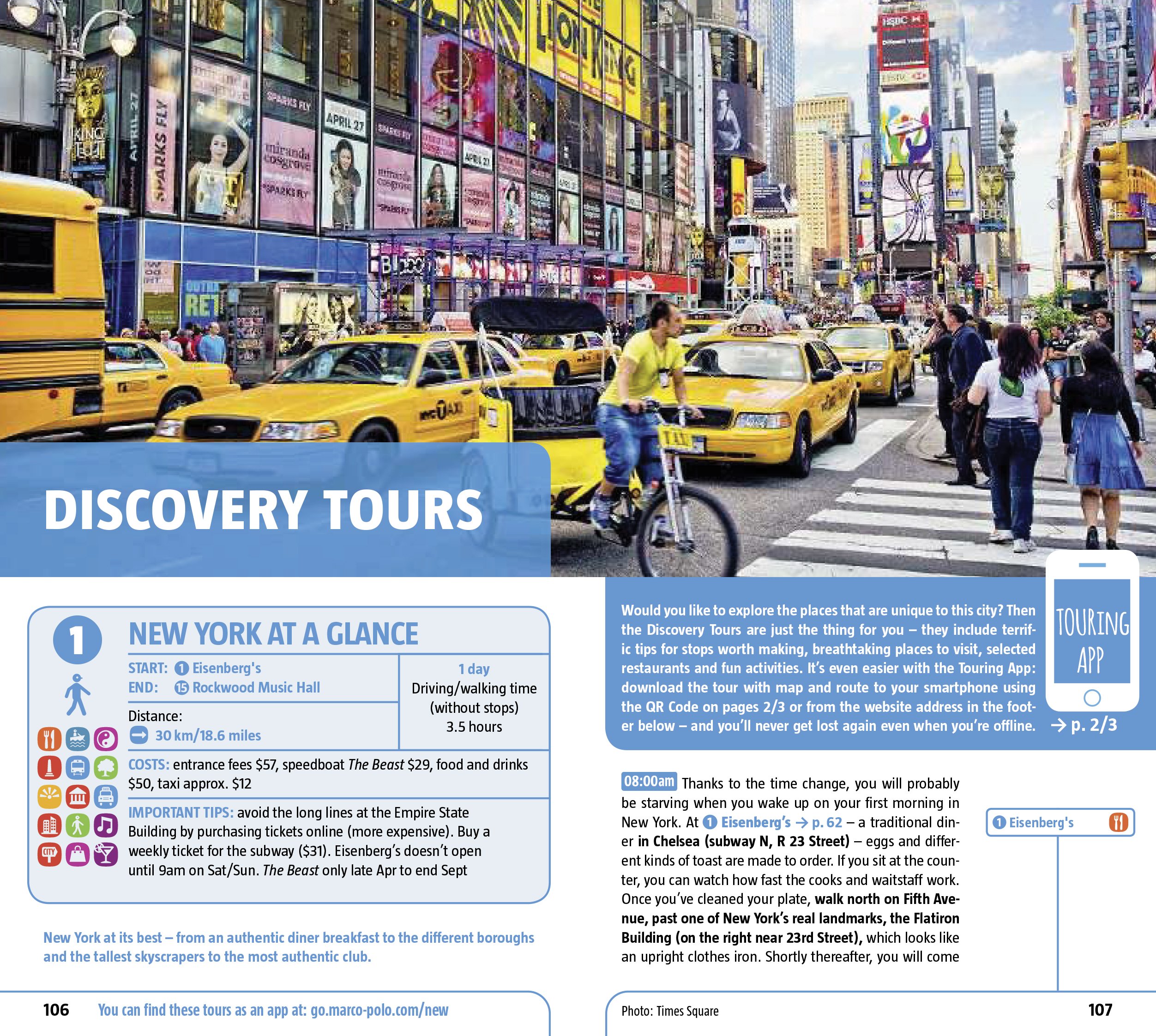 New York Marco Polo Pocket Guide - Compact Travel Guide for NYC Attractions, Restaurants & Maps | Perfect for Tourists, Backpackers & City Explorers