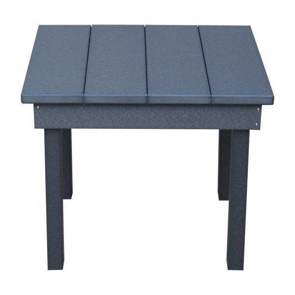 Modern Poly Hampton End Table - Small Side Table for Living Room, Bedroom, or Office - Perfect for Lamps, Books, and Decor