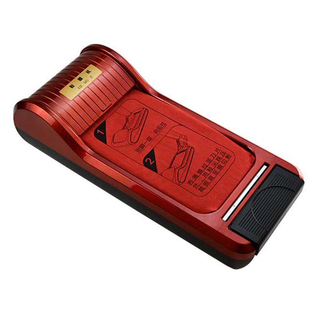 LEISHENT Automatic Shoe Cover Dispenser Machine with 1 Roll Disposable Shoe Covers - Red | Non-Slip Overshoes for Home, Office, Hospital & Clinic | Fits All Shoe Sizes | Hygienic Floor Protection Solution