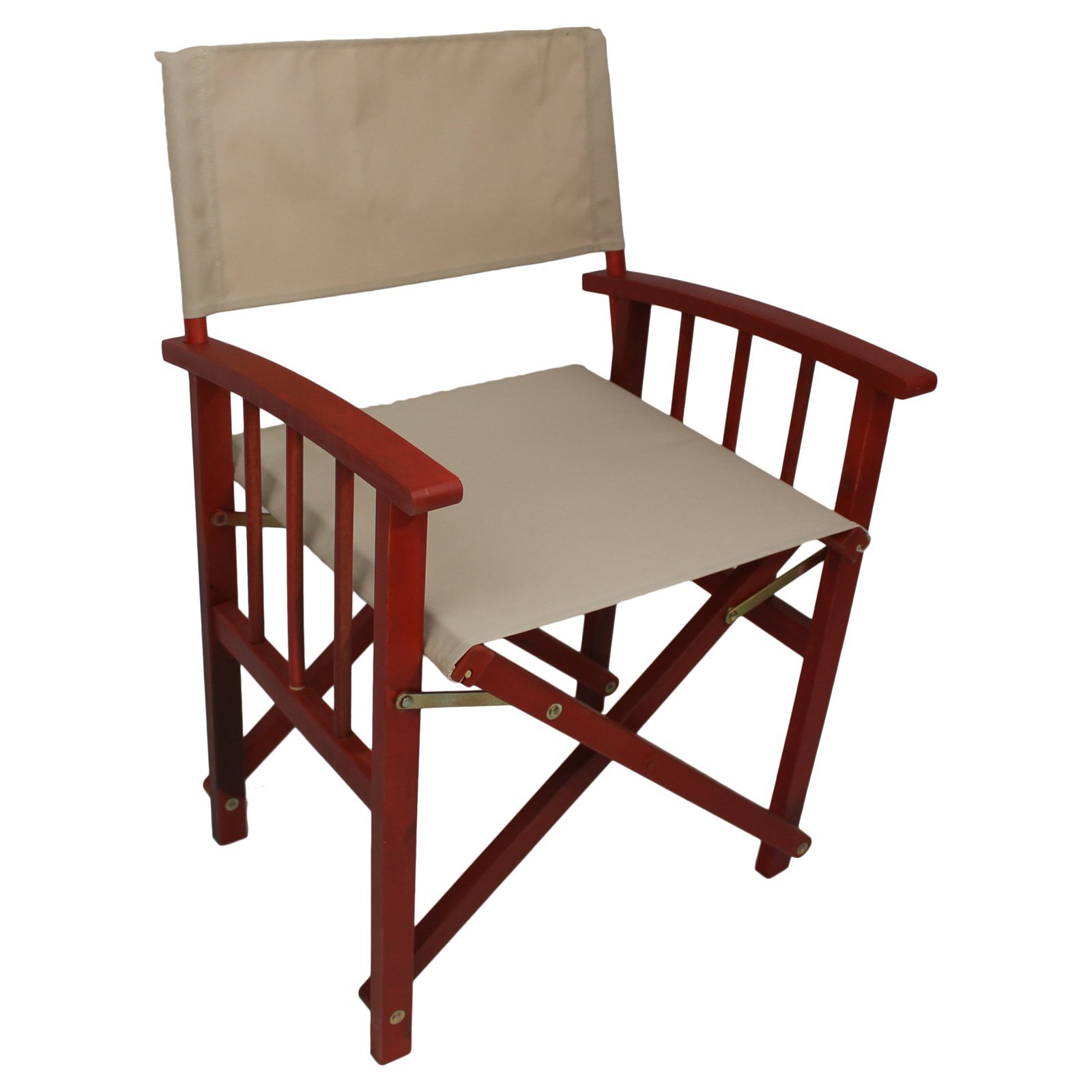 Set of 2 Mission Style Directors Chairs with Arms - International Caravan Furniture for Home Office, Conference Room & Outdoor Events